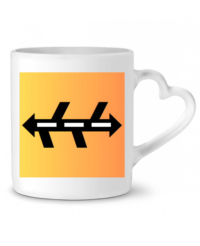 Mug coeur Road par MatDesign