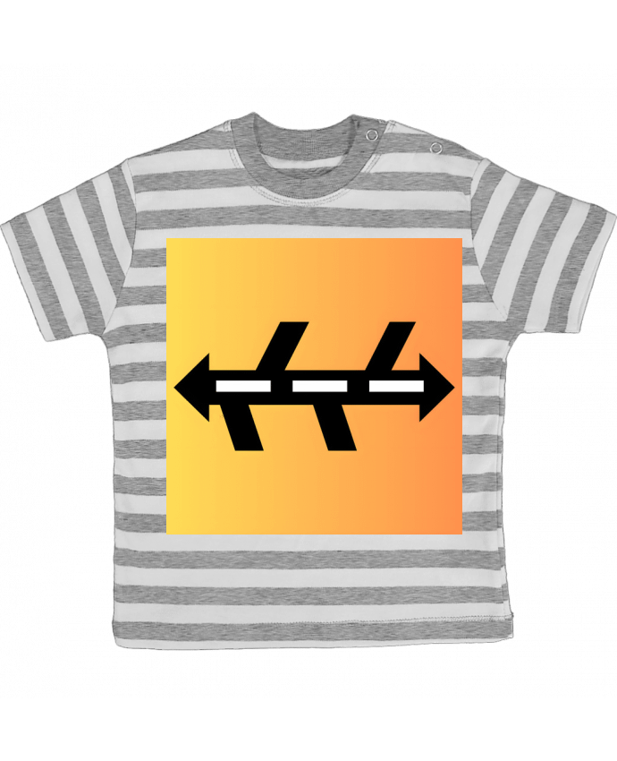 Tee-shirt bébé à rayures Road par MatDesign