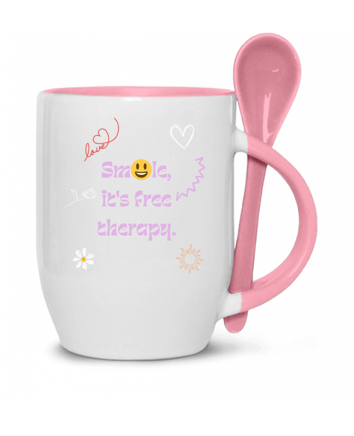  Tasse cuillère smile it's free therapy par Designfun