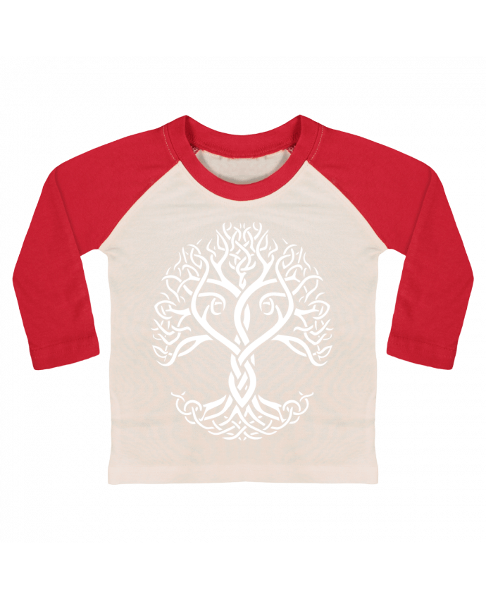 Tee-shirt Bébé Baseball ML Yggdrasil arbre de vie par KronoArt