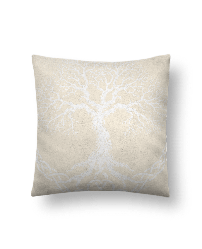 Coussin suédine Yggdrasil arbre de vie par KronoArt