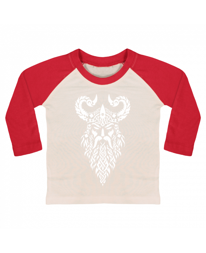 Tee-shirt Bébé Baseball ML Viking warrior head par KronoArt