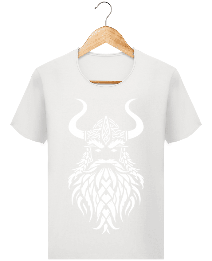  T-shirt Homme vintage Viking warrior head par KronoArt