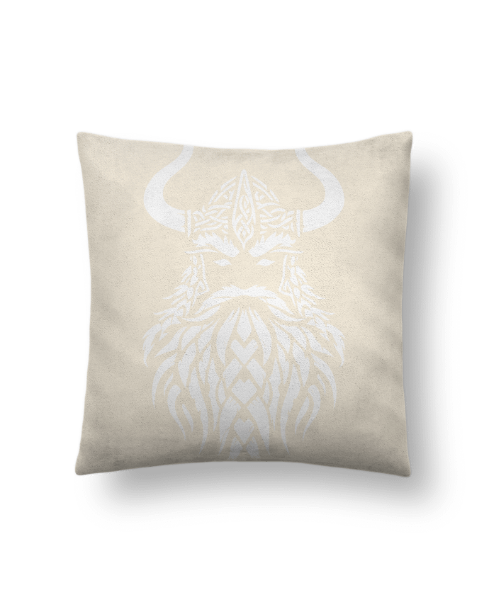 Coussin suédine Viking warrior head par KronoArt