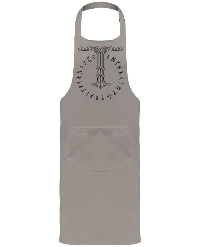 Tablier avec poches Irminsul symbole viking par KronoArt