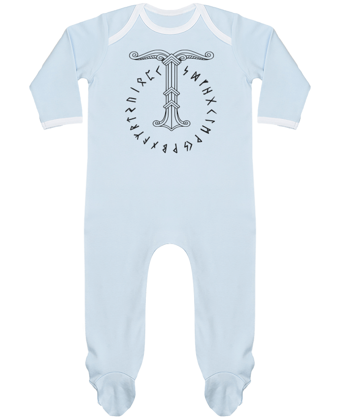 Body Pyjama Bébé Irminsul symbole viking par KronoArt