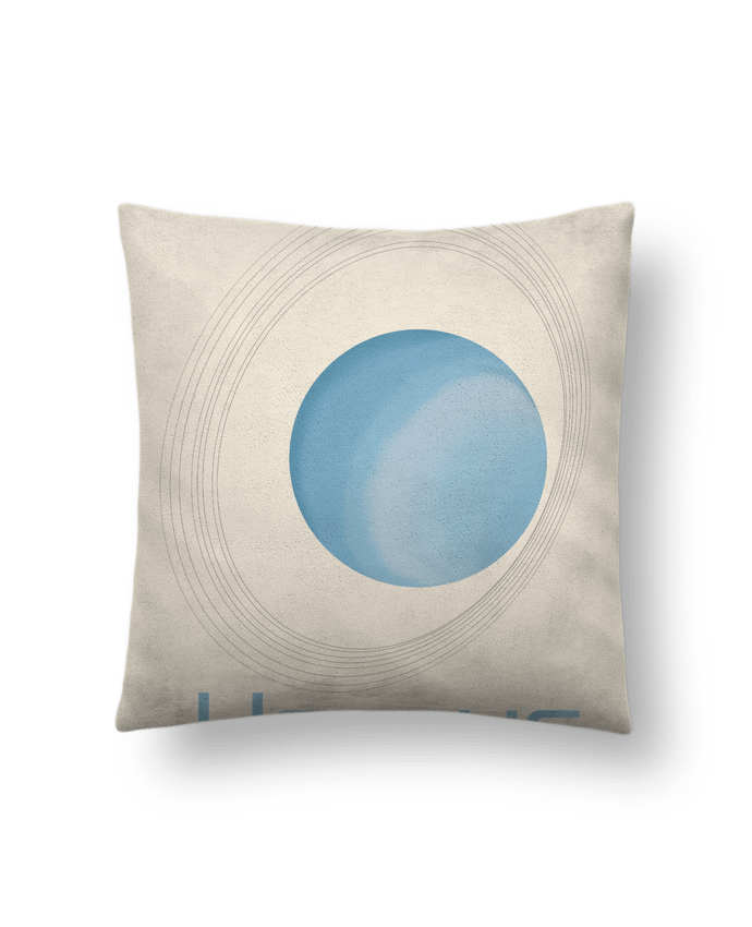 Coussin suédine Uranus par KronoArt