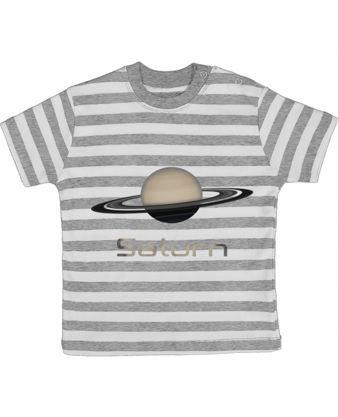 Tee-shirt bébé à rayures Saturn par KronoArt