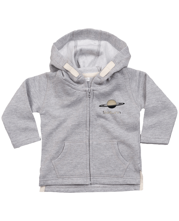 Sweat à capuche bébé zippé Saturn par KronoArt