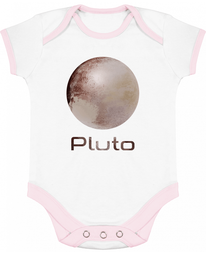 Body bébé manches contrastées Pluto par KronoArt