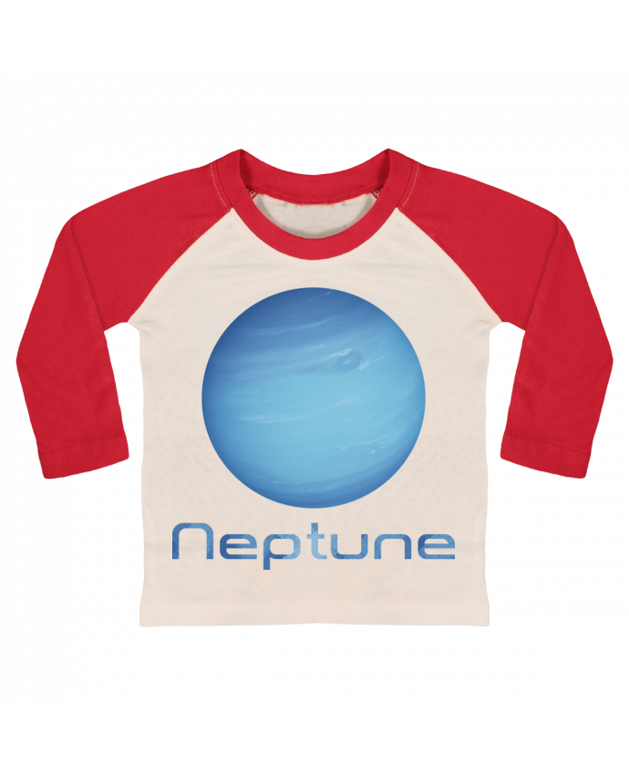 Tee-shirt Bébé Baseball ML Neptune par KronoArt