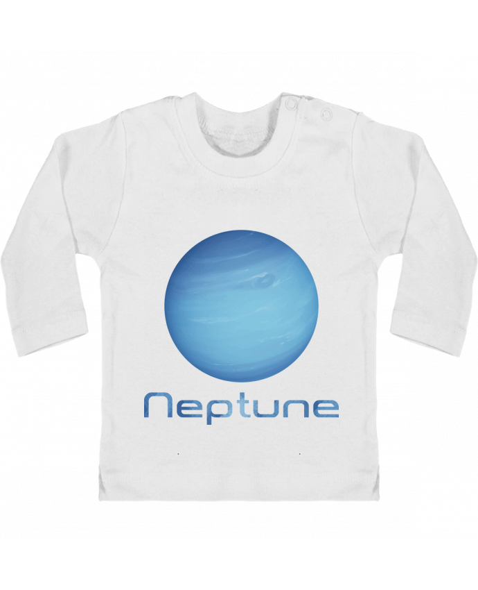 T-shirt bébé Neptune manches longues du designer KronoArt