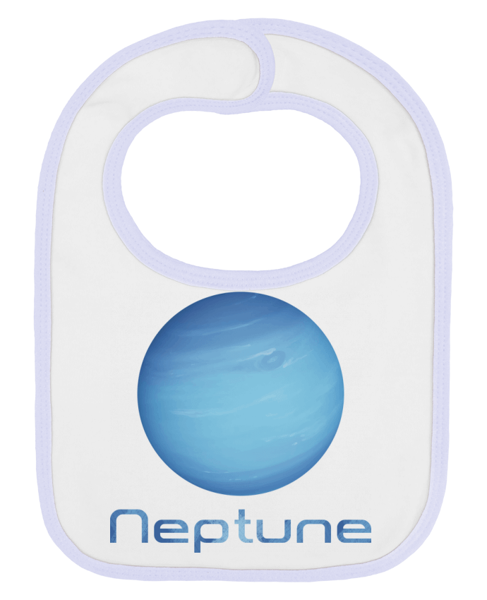 Bavoir bébé uni Neptune par KronoArt