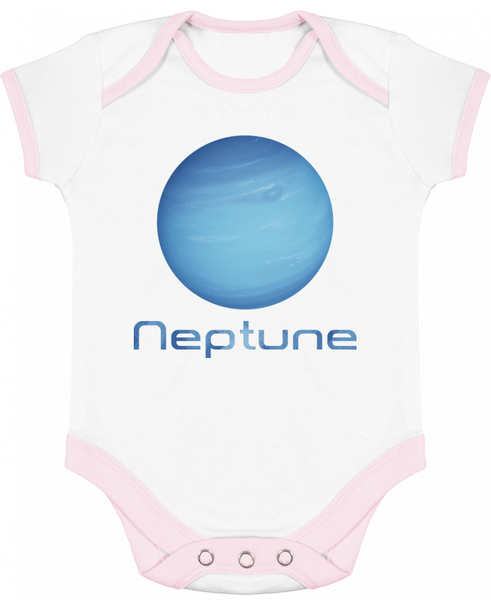 Body bébé manches contrastées Neptune par KronoArt