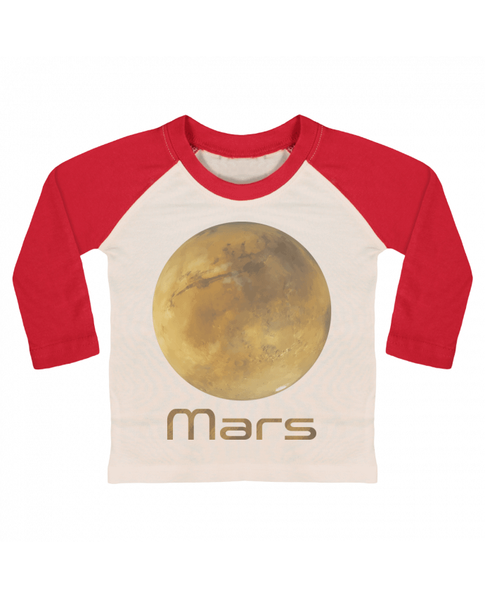 Tee-shirt Bébé Baseball ML Mars par KronoArt