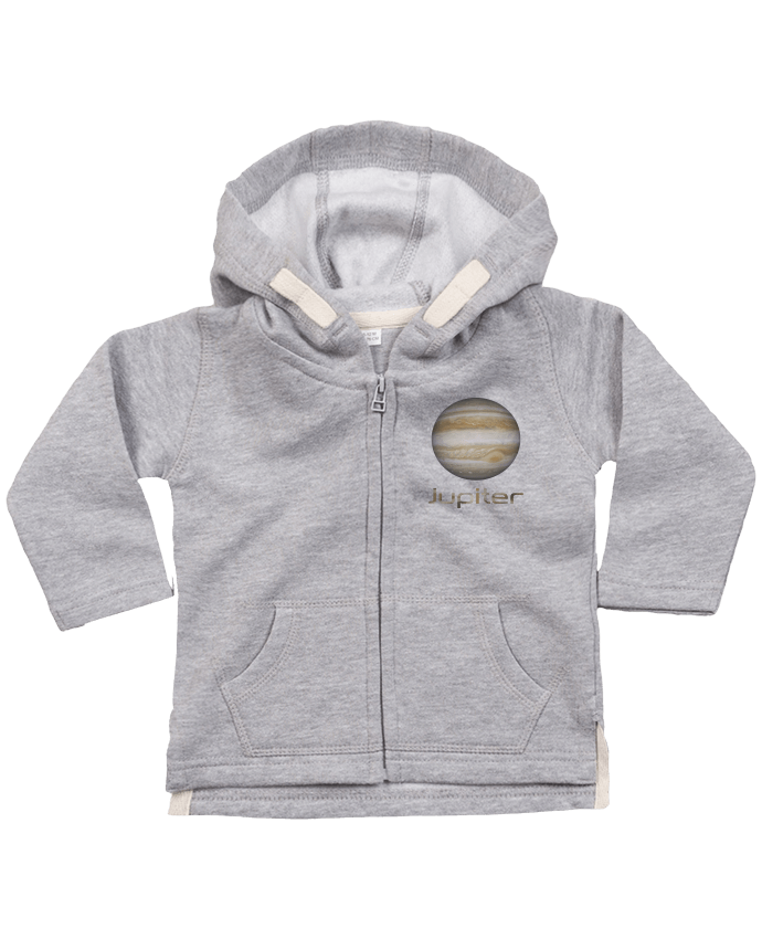 Sweat à capuche bébé zippé Jupiter par KronoArt