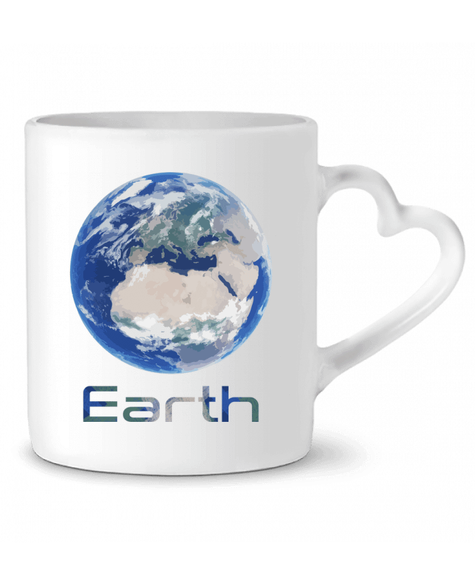 Mug coeur Earth par KronoArt