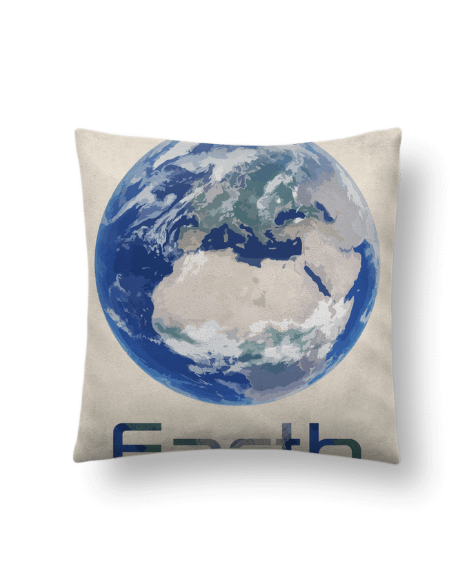 Coussin suédine Earth par KronoArt