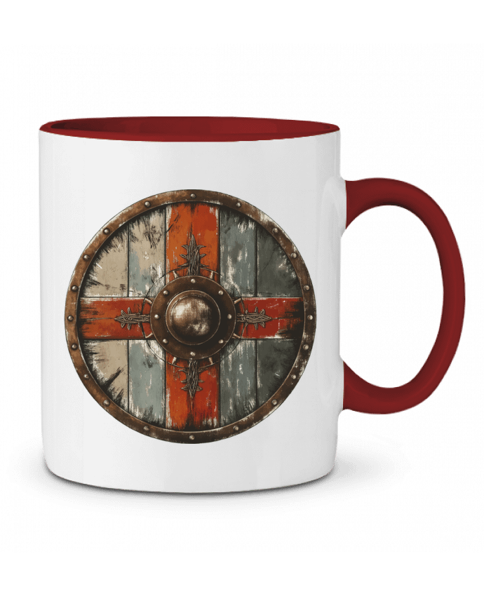 Mug bicolore Bouclier Viking KronoArt