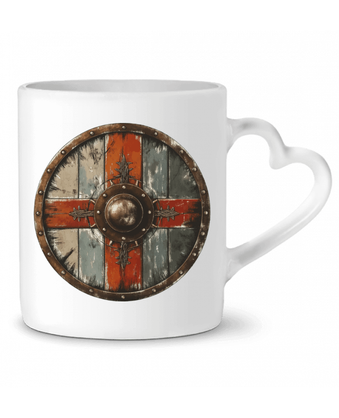 Mug coeur Bouclier Viking par KronoArt