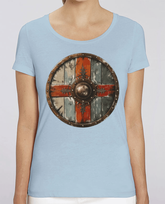 T-shirt Femme Bouclier Viking par KronoArt