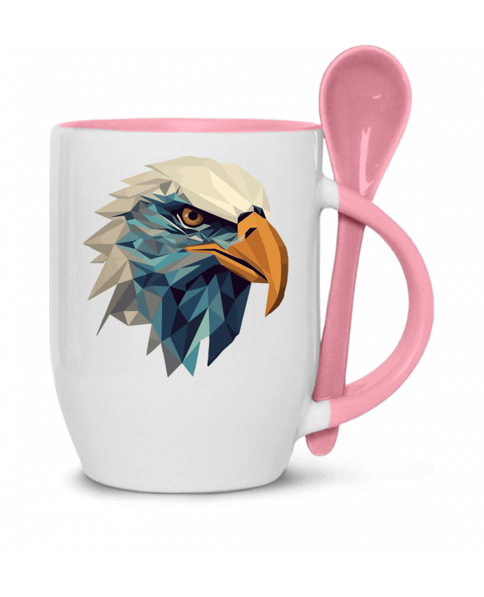  Tasse cuillère Aigle stylisé, géométrique par KronoArt