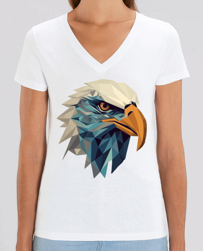 Tee-shirt femme Aigle stylisé, géométrique Par  KronoArt