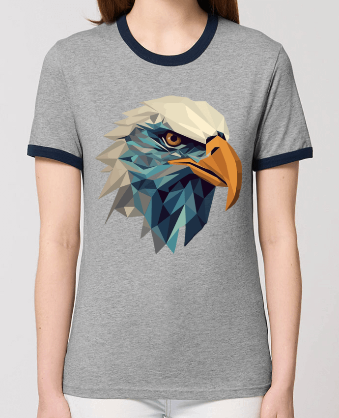 T-shirt Aigle stylisé, géométrique par KronoArt