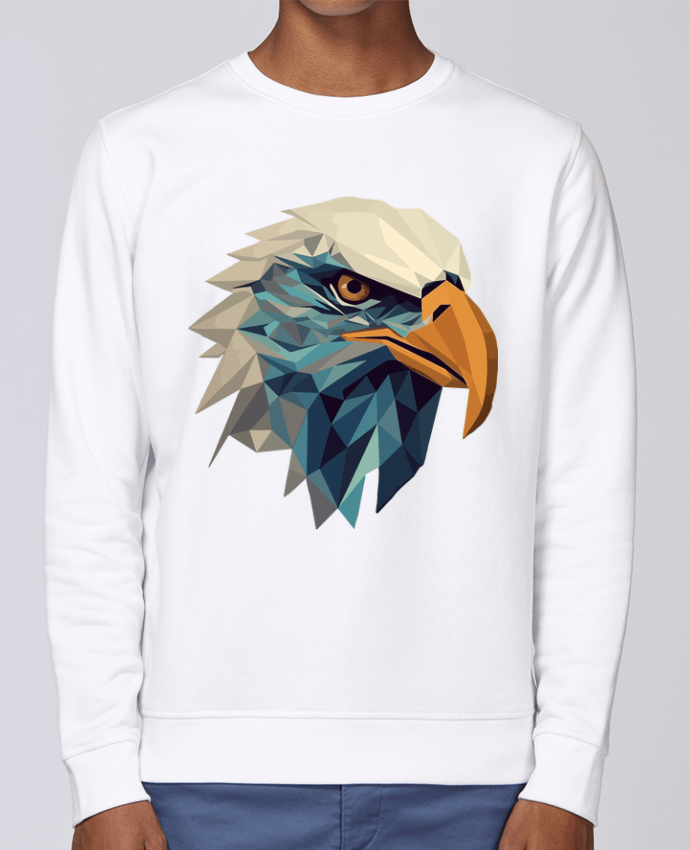 Sweatshirt Aigle stylisé, géométrique par KronoArt