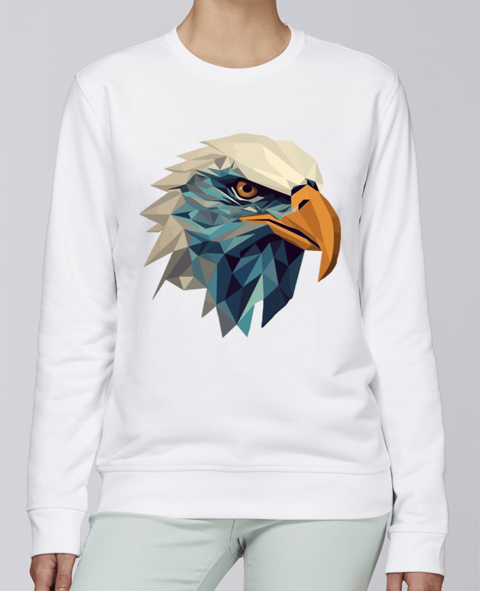 Sweatshirt Aigle stylisé, géométrique par KronoArt