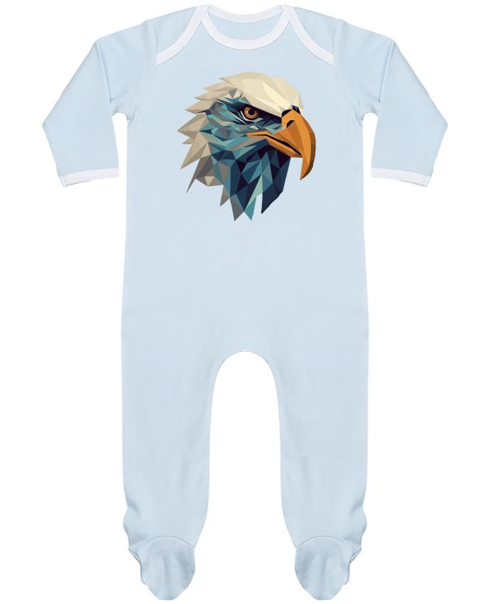 Body Pyjama Bébé Aigle stylisé, géométrique par KronoArt