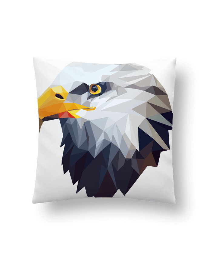 Coussin Aigle stylisé, géométrique par KronoArt