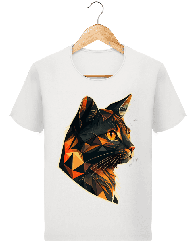  T-shirt Homme vintage Illustration de Chat stylisé par KronoArt