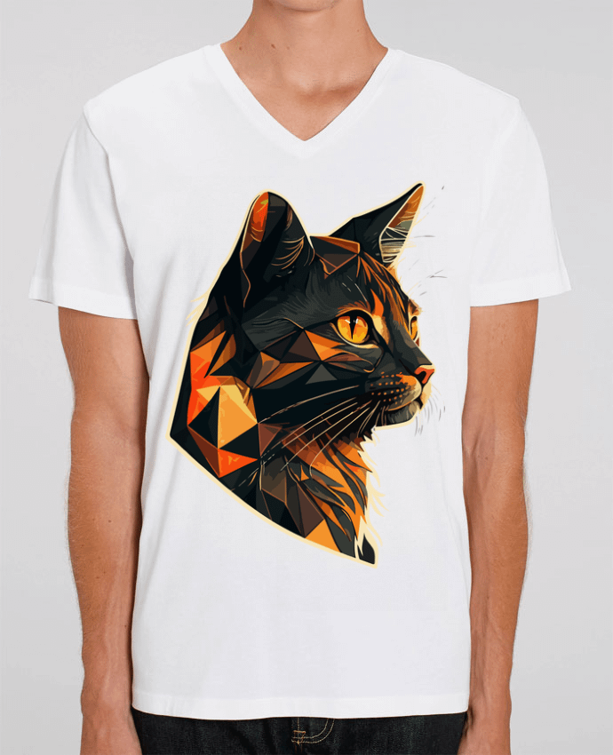 T-shirt homme Illustration de Chat stylisé par KronoArt