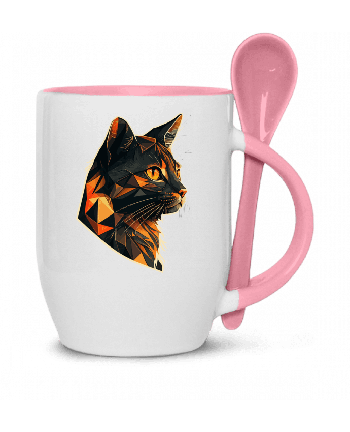  Tasse cuillère Illustration de Chat stylisé par KronoArt