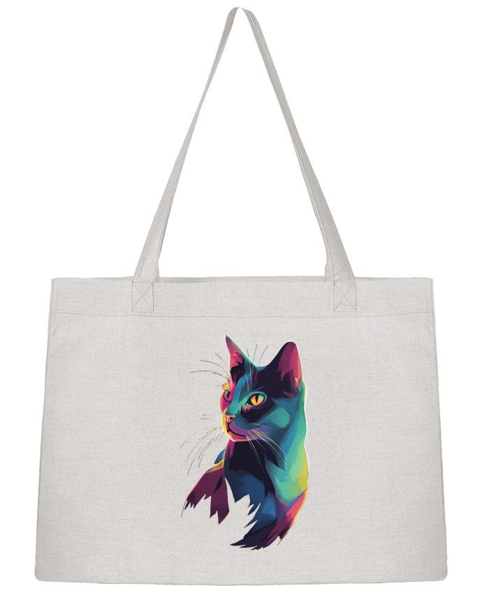 Sac Shopping Illustration de Chat stylisé par KronoArt