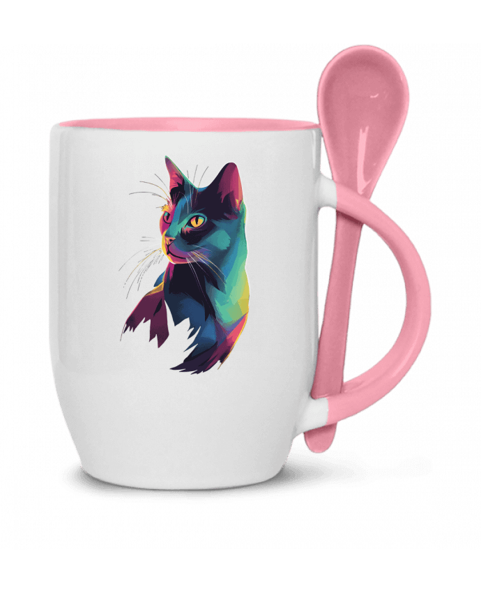  Tasse cuillère Illustration de Chat stylisé par KronoArt