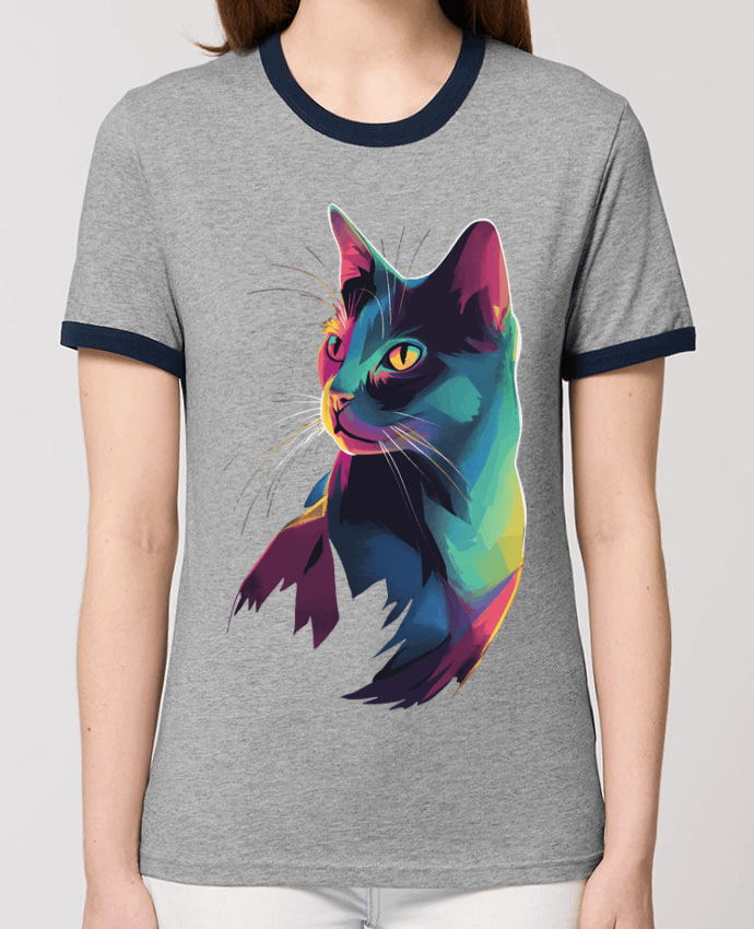 T-shirt Illustration de Chat stylisé par KronoArt