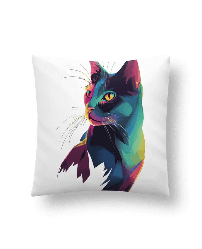 Coussin Illustration de Chat stylisé par KronoArt