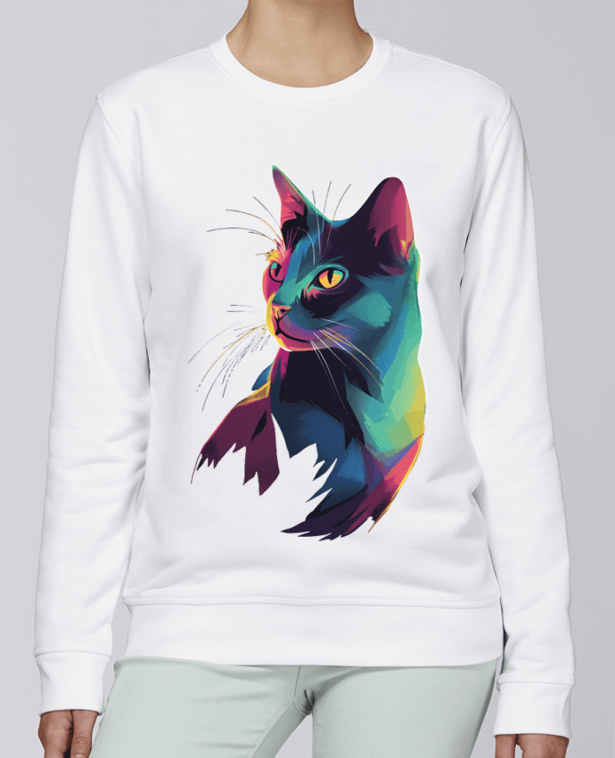 Sweatshirt Illustration de Chat stylisé par KronoArt