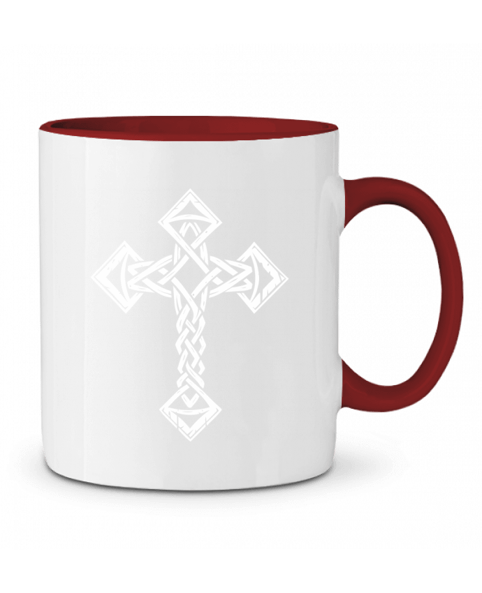 Mug bicolore Croix Celtique KronoArt