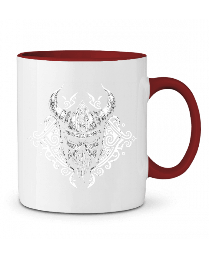 Mug bicolore Casque Viking à corne KronoArt