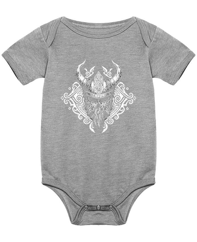 Body bébé Casque Viking à corne par KronoArt