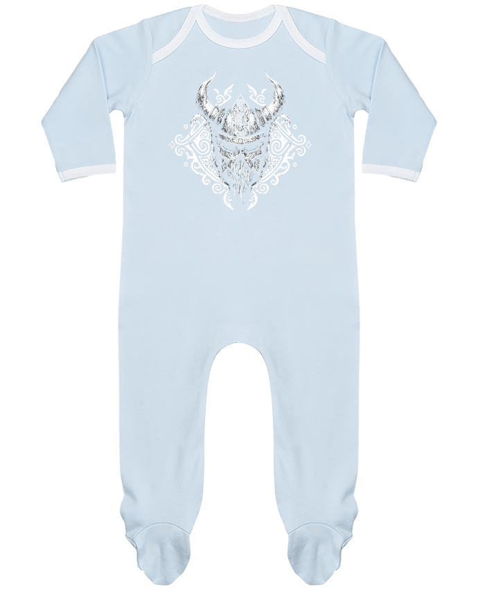 Body Pyjama Bébé Casque Viking à corne par KronoArt