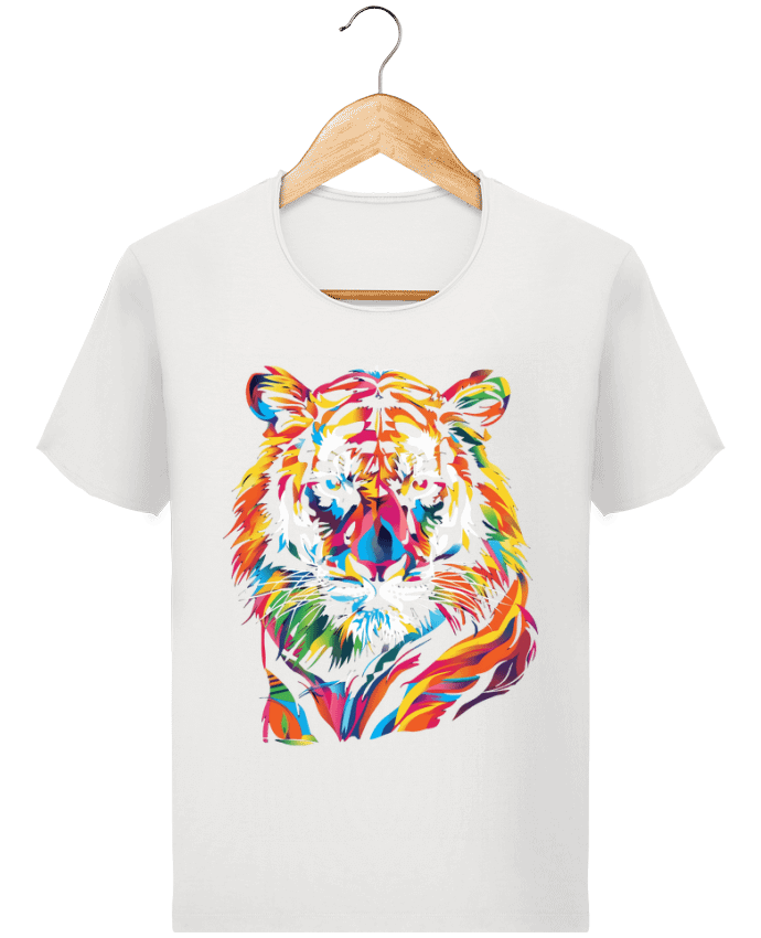  T-shirt Homme vintage Illustration de Tigre stylisé par KronoArt