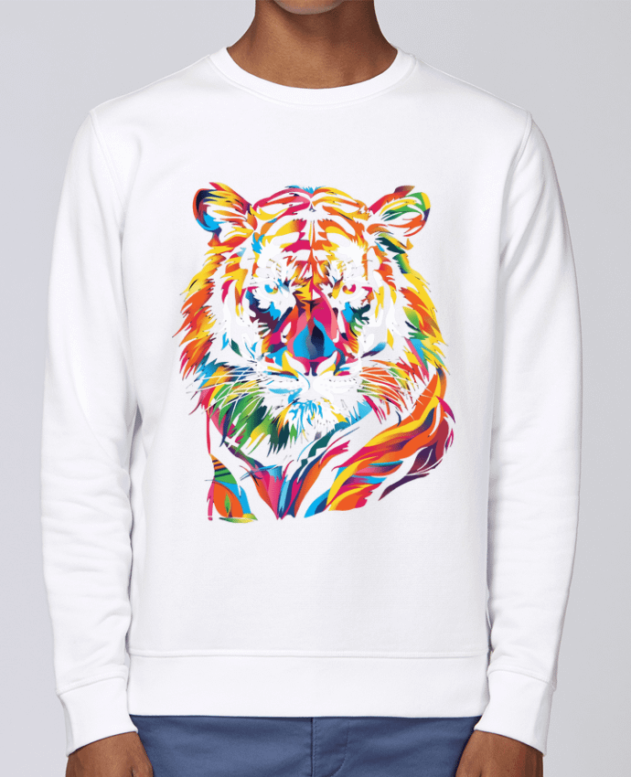 Sweatshirt Illustration de Tigre stylisé par KronoArt