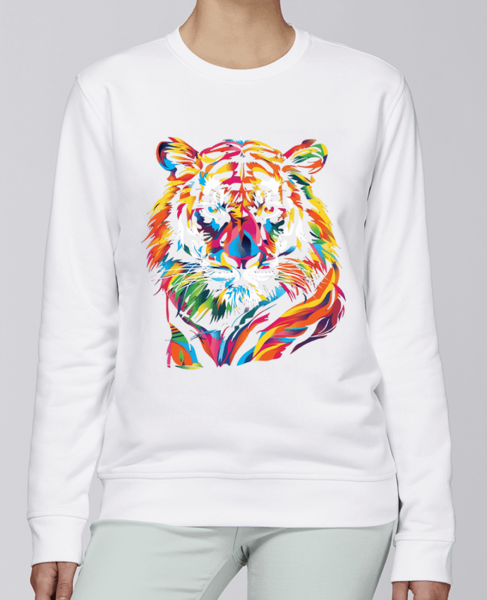 Sweatshirt Illustration de Tigre stylisé par KronoArt