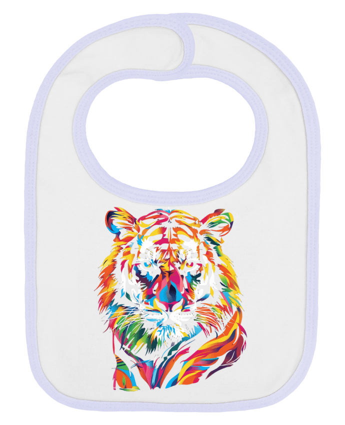 Bavoir bébé uni Illustration de Tigre stylisé par KronoArt