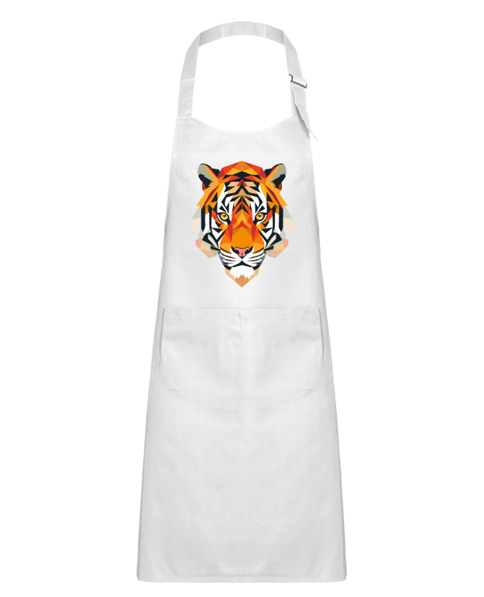 Tablier Enfant Tigre stylisé, Géométrique par KronoArt