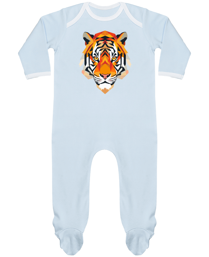 Body Pyjama Bébé Tigre stylisé, Géométrique par KronoArt